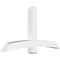 Ekena Millwork Bellingham Architectural Grade PVC Gable Bracket, 72"W x 39"H x 6"D x 6"F, 13/12 Pitch GBP072X39X0606BEL00 - alternate 1